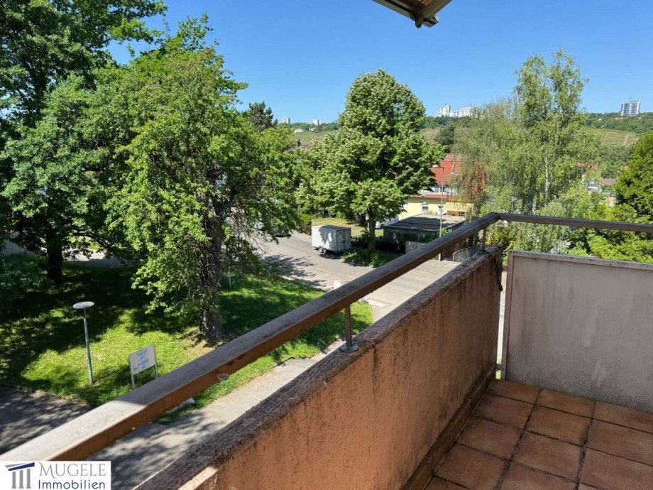Balkonaussicht Dachgeschosswohnung Stuttgart