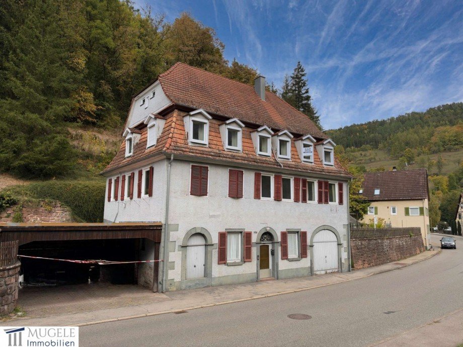 Hausansicht inkl. Carport Einfamilienhaus Wildberg