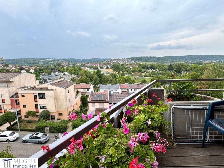 Balkonaussicht Etagenwohnung Weil der Stadt
