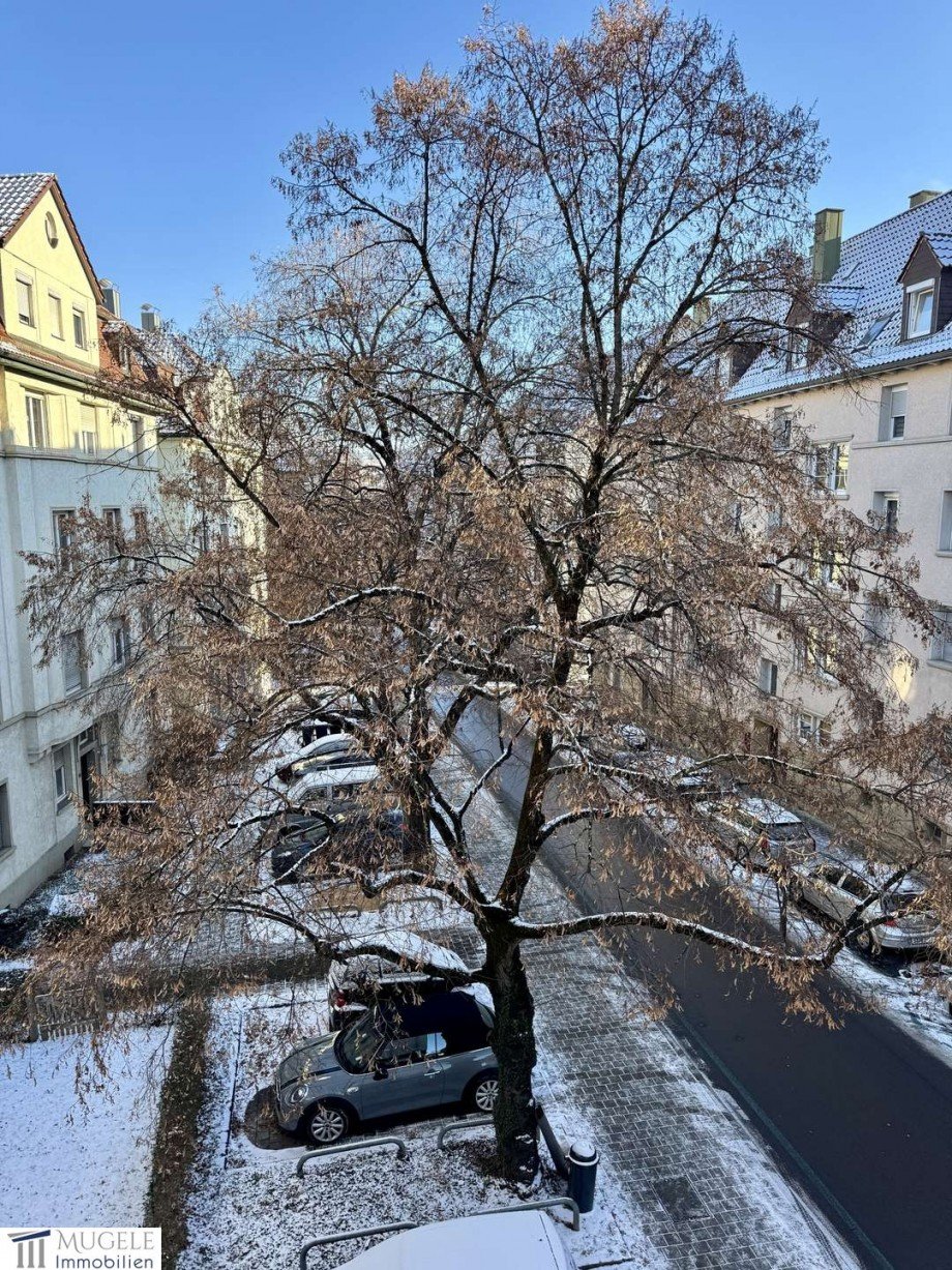Ausblick Schlafzimmer Etagenwohnung Stuttgart